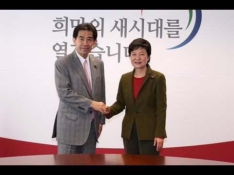 박근혜 대통령 당선인, 아베 신조...