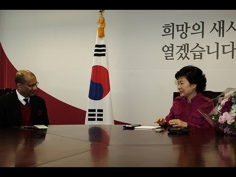 박근혜 대통령 당선인, 주한 인도...