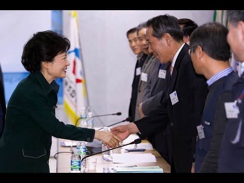 박근혜 대통령 당선인, 한국노총 ...